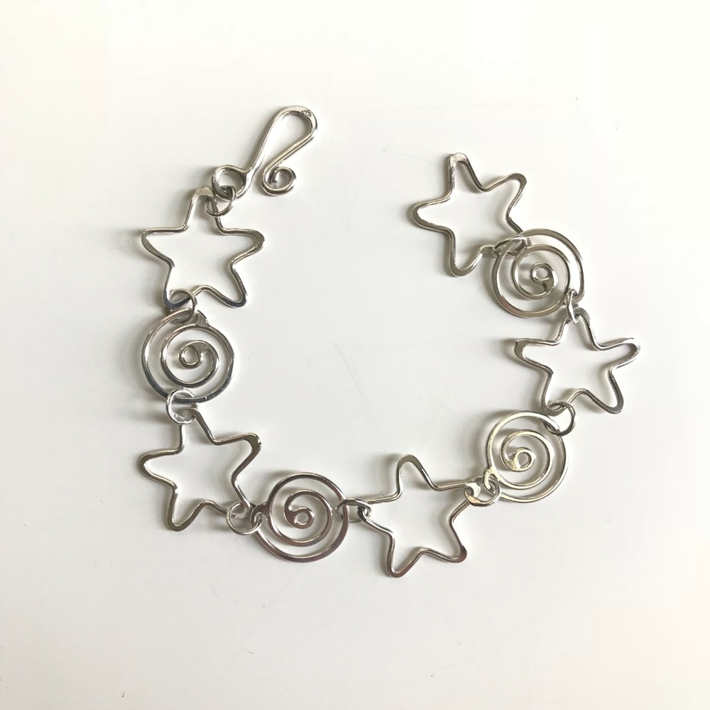 Jenni K. Stars and Swirls Sterling Silver Bracelet